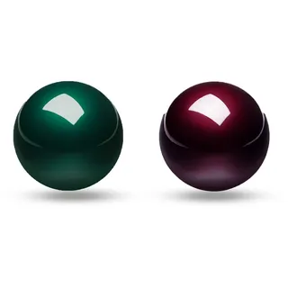 Perixx PERIPRO-303X2A 1.34 Inches Trackball 2 pcs Pack - Replacement Ball for M570, M575, PERIMICE-517/520/717/720, and Other 1.34inches Trackball Mouse - Glossy Red and Green