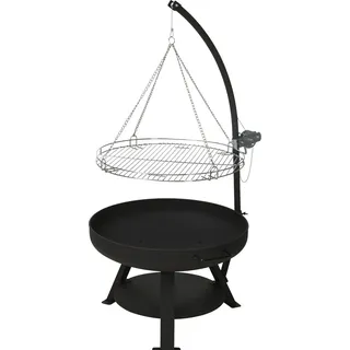 ProGarden Feuerschale mit Grill VAGGAN 60 cm
