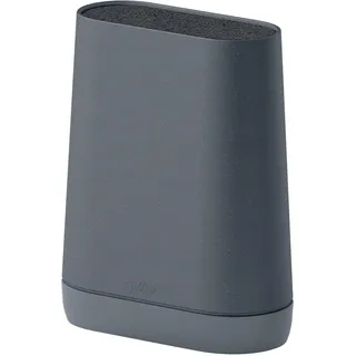 Zyliss Universal Messerblock Ohne Messer Schwarz/Grau, Messerhalter für alle Messersgrößen, rutschfester Boden, Klingenschutz, waschbar, Messerblock leer für 5 Messer, 19 x 9 x 24 cm