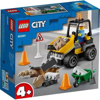 LEGO 60284 City Baustellen-LKW Spielzeug Bausteine-Set, Frontlader Baufahrzeug - Silber
