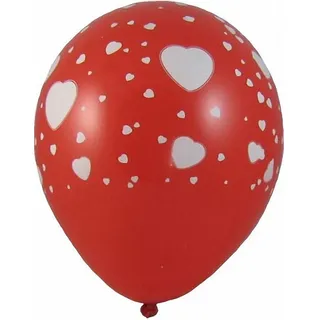 Luftballons 'Weiße Herzen' O 300 mm, Größe 'L', 100 Stk.