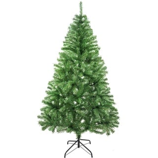 SOLAGUA NAVIDAD Künstlicher Weihnachtsbaum, Lametta-Blatt-Tanne 120–210cm Bäume mit Metallunterstützung (Glitzergrün, 210cm 668Tips)