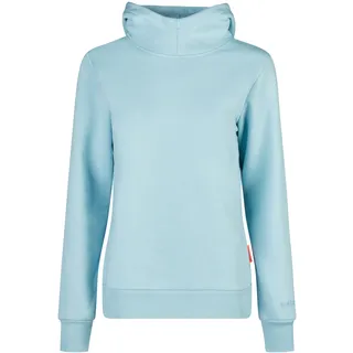 Kapuzenpullover SALZHAUT "Hoodie VISIT", Damen, Gr. M, blau (breeze), Obermaterial: 70% Baumwolle CO. 30% Polyester PES., Pullover Kapuzenpullover