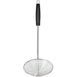 Lurch 230370 TANGO Seihlöffel/Schaumlöffel zum Abschöpfen, Frittieren und Blanchieren Ø14cm aus Edelstahl und Kunststoff