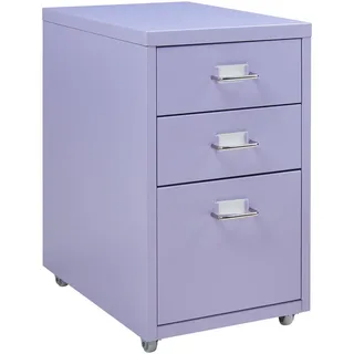 [en.casa] Kökar Schubladenschrank 28x48x41 cm Lila