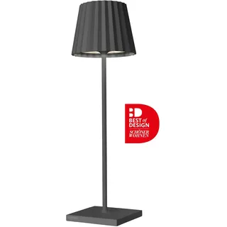 SOMPEX Akku-Tischleuchte Aluminium 38,0 cm inkl. LED grau