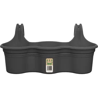 Florus Balkon-Hängetopf Mediterran Trio 52 cm x 26,2 cm x H 24 cm Anthrazit