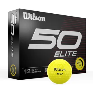 Wilson Unisex-Erwachsene Fifty Elite Golfbälle, gelb
