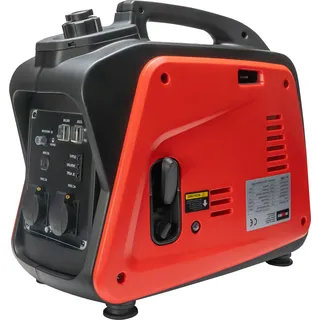 Grafner Stromerzeuger Inverter Genrator 2200 W (2 KW Dauerleistung), Benzinbetrieb 4 Takt, 2x 230V, Invertertechnologie für empfindliche Geräte, leicht robust, digitaler Benzin Notstrom Aggregat