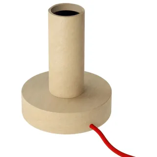 Creative Cables Posaluce Große Tischlampe Aus Holz Mit 2-poligem Stecker - Neutral - One Size