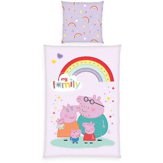 Herding Peppa Pig Mehrfarbig 135 x 200 cm + 80 x 80 cm