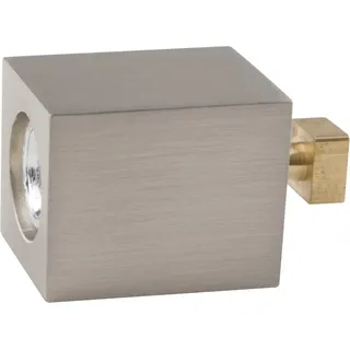 Mydeco Gardinenstange-Deckenmontage Go Edelstahl-Optik 1,8 cm x 1,8 cm