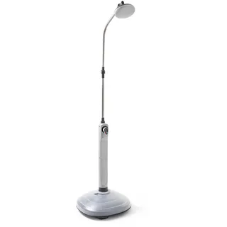 G.F. SRL Solardusche Sunny Niagara Gartendusche für den Außenbereich, ideal auch im Urlaub und Camping, mit Mischbatterie für warmes und kaltes Wasser, mit großem Duschkopf, grau