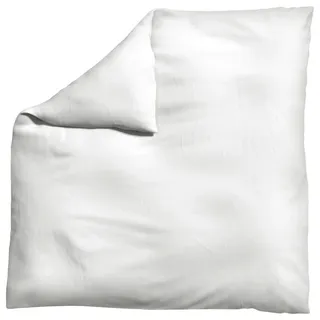 Schlafgut Bettdeckenbezug , Weiß , Textil , Uni , 200x200 cm , Textiles Vertrauen - Oeko-Tex®, AZO-frei, Bsci, Oeko-Tex® Standard 100 , pflegeleicht, atmungsaktiv, bügelleicht, schadstoffgeprüft, weiche und anschmiegsame Oberfläche, dicht gewebtes Garn , Heimtextilien, Bettwäsche & Leintücher, Bettwäsche, Satin-Bettwäsche