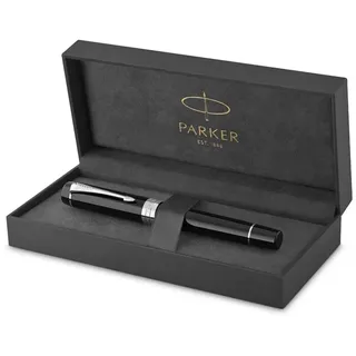 Parker Duofold Classic Füllfederhalter Kartuschenfüllsystem Schwarz Platin 1 Stück(e)