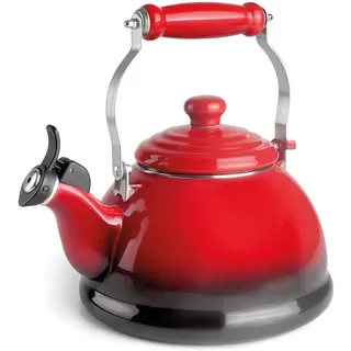 IBILI - Kaffeemaschine, Pfeifkessel, klassisch, emaillierter Stahl, 2,40 Liter