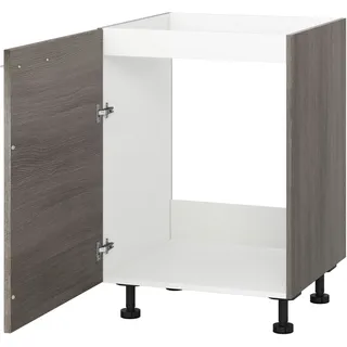 KOCHSTATION Spülenunterschrank »KS-Trea SP50« Breite 50 cm, Höhe 75 cm, grau