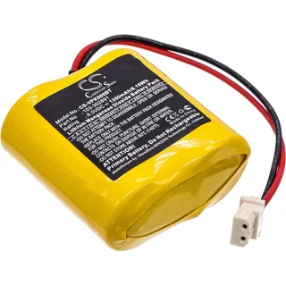 TECHTEK Akku Kompatibel mit [Visonic] Neo PG8934, Next CAM, Next Cam detectors K9 PG2, Next Cam detectors PG2, Next CAM K9 PG2 wide angle, Next CAM P - Gelb