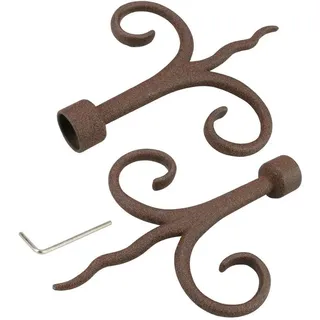 LIEDECO Gardinenstangen-Endstück Diana Ø 16 mm rost 2 St.