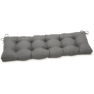 Pillow Perfect Outdoor/Indoor Rave Graphite Sitzbank/Schaukelkissen, grau, 60" x 18"