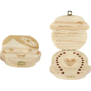 Zahnbox für Milchzähne - Motiv: Mädchen