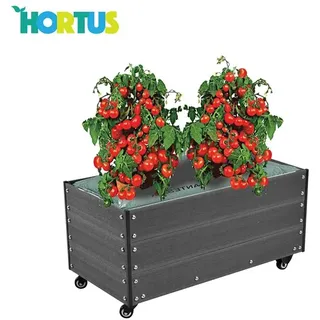 HORTUS Capillary cover incl. wheels WPC 36 x 50 x 90 cm