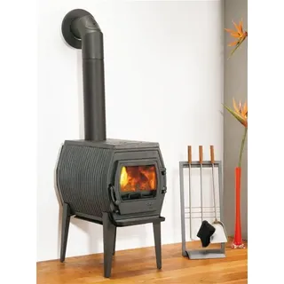 Kaminofen Globe-fire Charon I raumluftunabhängig Guss schwarz 7kW - Schwarz