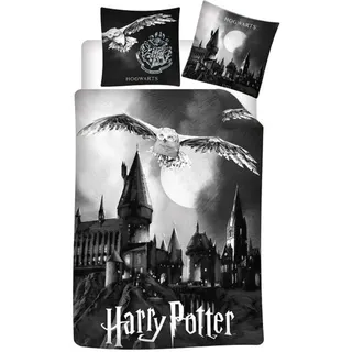 Harry Potter Flanell Wende Bettwäsche Hogwarts 2tlg 135 x 200 cm