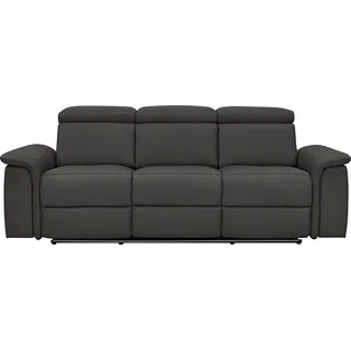 OTTO home Couch Kunstleder 3-Sitzer Braun