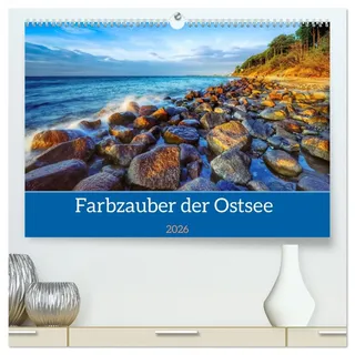 Farbzauber der Ostsee (hochwertiger Premium Wandkalender 2026 DIN A2 quer), Kunstdruck in Hochglanz: Die besonderen Lichtstimmungen und Farben der ... der Langzeitbelichtung. (CALVENDO Natur)