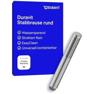 Duravit Stabbrause Minusflow, rund, UV0642001070, Farbe: Edelstahl gebürstet