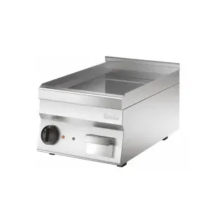 Bartscher Griddleplatte 650, B400, glatt, Leistungsstarke Griddleplatte für die Profi-Küche, 1 Stück