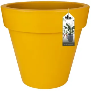 elho Pure Round 60 - Blumentopf für Innen & Außen - Ø 59.0 x H 53.6 cm - Gelb/Ocker