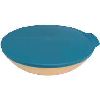 Tupperware Allegra Exclusiv Schüssel mit Deckel Servierschüssel servieren (gold tükis 1,5 Liter)
