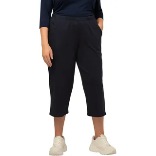 Ulla Popken Damen große Größen 7/8 Hose, Blau (Blau 71), 42/44