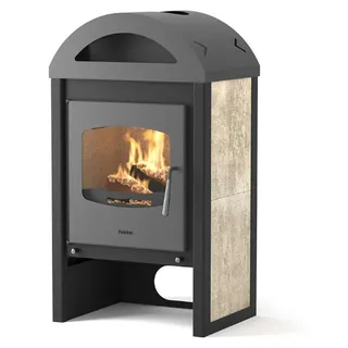 HS Flamingo Flamingo Kaminofen Keramik/Abdeckplatte Stahl Weiß