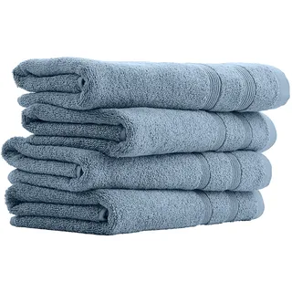 SCHIESSER Brooklyn Handtuch 50 x 100 cm blau 4 St.