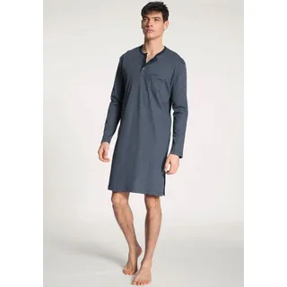 CALIDA Relax Streamline Herren-Nachthemd Herren, aus 100% Baumwolle, mit Knopfleiste
