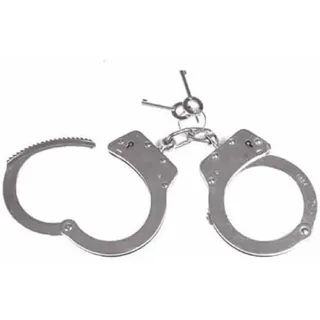 Mil-Tec Unisex – Erwachsene Double Lock Hand Cuffs, Silber, Einheitsgröße