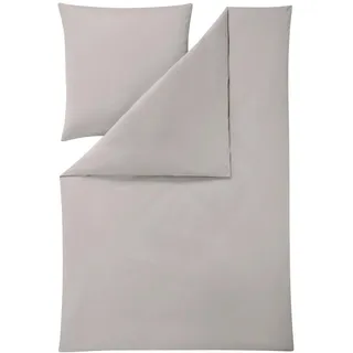 Estella Bettwäsche , Silberfarben , Textil , Uni , 155x200 cm , Textiles Vertrauen - Oeko-Tex® , Heimtextilien, Bettwäsche & Leintücher, Bettwäsche, Jersey-Bettwäsche