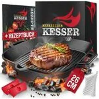 Kesser Gusseisen Grillpfanne 26 cm