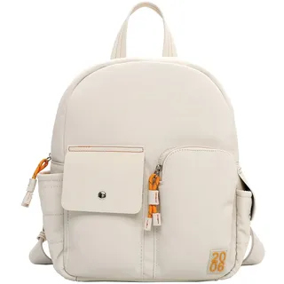 Rucksack EMILY & NOAH "Rucksack E&N Joeline", Damen, Gr. B/H/T: 25cm x 32cm x 12cm, beige (beige 400), Obermaterial: 60% Polyurethan PU. 40% Polyester PES., Rucksäcke Rucksack