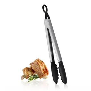 Metaltex Grillzange 30 cm Edelstahl schwarz