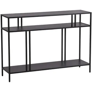 [en.casa] Konsolentisch Kumlinge , Schwarz , Metall , 110x78x30 cm , Wohnzimmer, Wohnzimmertische, Konsolentische