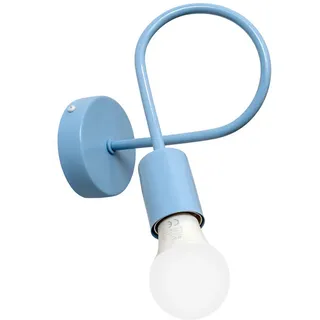 Kinderwandleuchte , Pastellblau , Metall , 20x24x20 cm , Made in EU, Made in Europe, Handmade in Europe, Europäischer Sicherheitsstandard, Schutzklasse I (Erdungsanschluss), Ce , Lampen & Leuchten, Innenbeleuchtung, Kinderzimmerlampen, Kinderwandleuchten