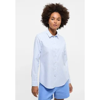 Eterna Female Oxford Shirt Bluse gestreift Regular FIT 42_D_1/1, 1/1, hellblau - 42,