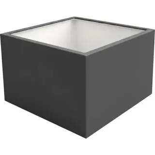Pflanzkübel Palatino Clara Metall beschichtet 80 x 80 x 50 cm anthrazit