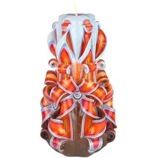 Handgemachte Designkerze, geruchlose dekorative Kerze 100 x 180 mm, 66 Stunden lange brennende zylindrische Kerze, rauchfreie Baumwolldochte, ideale Heimdekoration und vielseitiges Geschenk