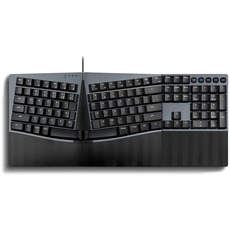 Perixx PERIBOARD-535BR Kabelgebundene ergonomische mechanische Geteilte Tastatur, Flache braune taktile Schalter, kompatibel mit Windows und Mac OS X, US-Englisch