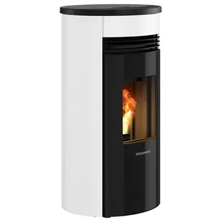 Oranier | Pelletofen | Sando 50 | 8 kW | Stahl Schwarz, Seidenweiß